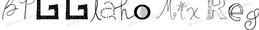 BPG Glaho Mix Regula字体转换